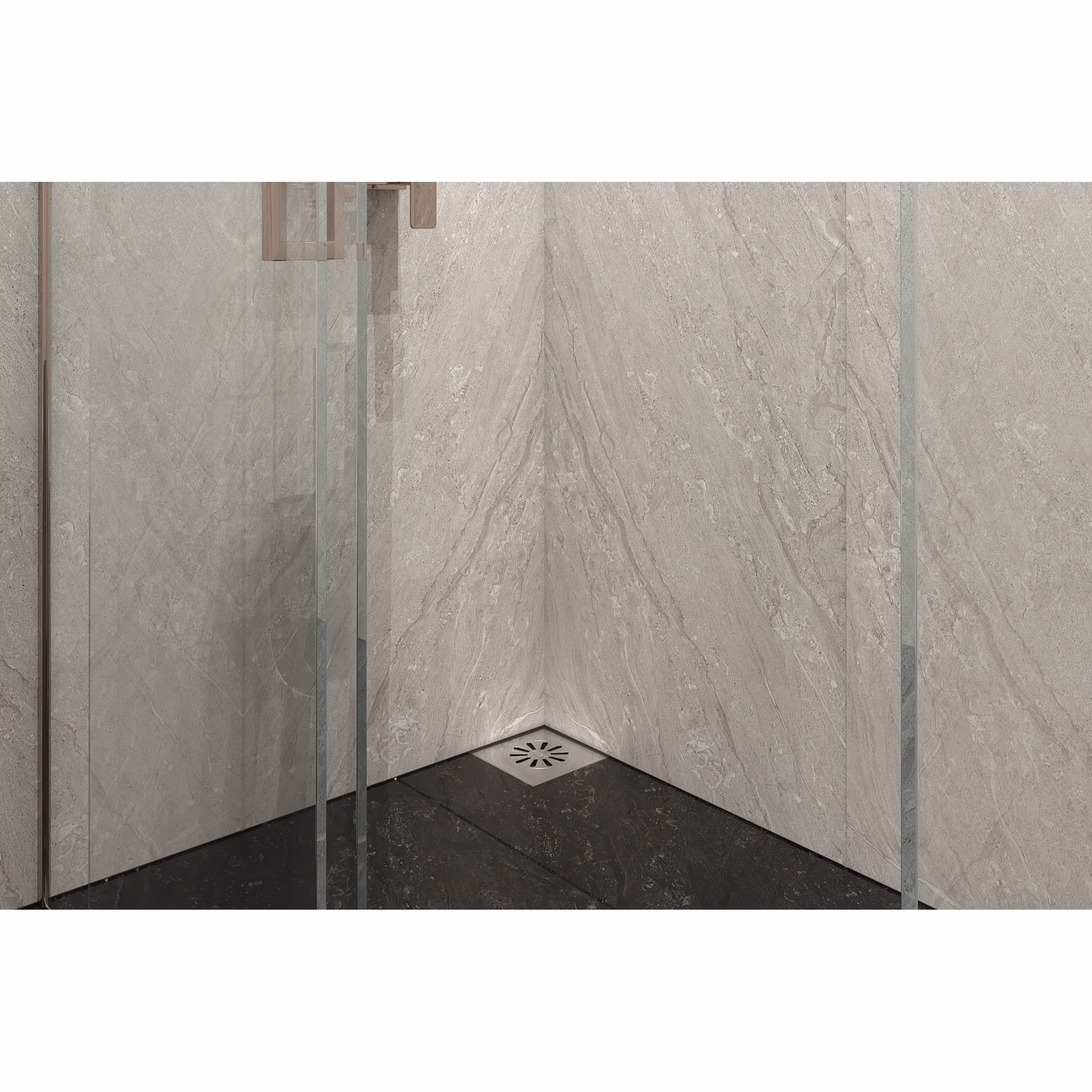 Ohne Text 2764533566391006384 MERT Bodenablauf HK-SERIE komplett aus Edelstahl mit Rost, 100x100 mm, senkrecht