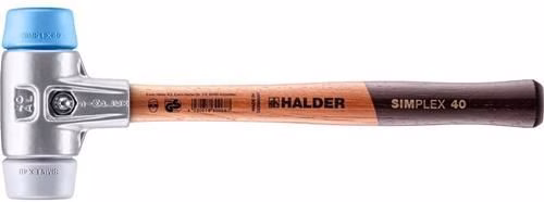Schonhammer SIMPLEX Länge 325mm Kopf-Durchmesser 40mm weich/mittelhart Holz HALDER von der Marke Halder Schonhammer SIMPLEX weich/mittelhart Holz TPE-soft/TPE-mid HALDER aus der Kategorie Hämmer mit der Teilenummer 8000794846