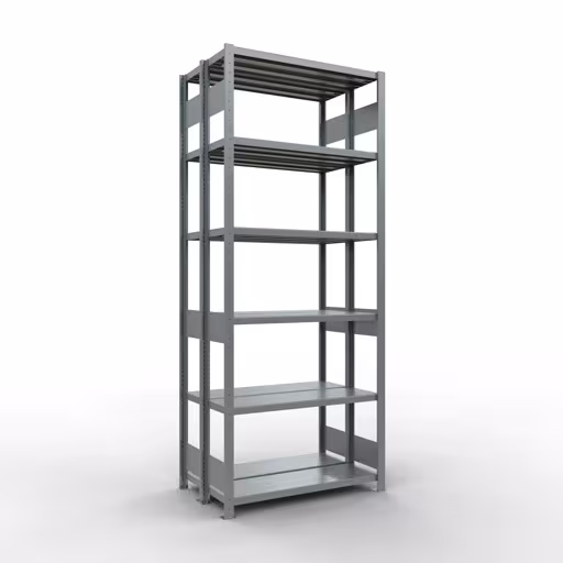 Grundregal, Doppelregal, Fachbodenregal Stecksystem MULTIplus250, 2500 x 1000 x (2x300) mm (HxBxT), 2x6 Fachböden, Längenriegel, verzinkt von der Marke Schulte Lagertechnik Grundregal, Doppelregal, Fachbodenregal Stecksystem MULTIplus250, 2500 x 1000 x (2x300) mm (HxBxT), 2x6 Fachböden, Längenriegel, verzinkt aus der Kategorie Doppelregale mit der Artikelnummer 17931