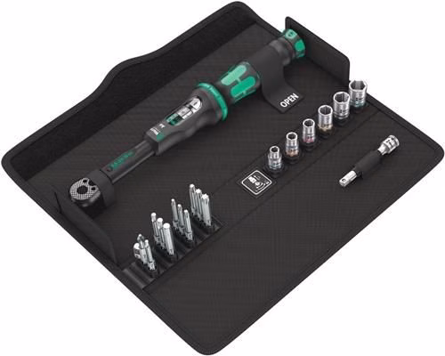 Jeu de clés dynamométriques Wera Click-Torque A 6, 20 pièces, 2,5-25 Nm, 1/4 pouce Jeu de clés dynamométriques Click-Torque A 6 Set 1 (20 pièces), 2,5-25 Nm, 1/4 pouce, WERA, référence 4000821935