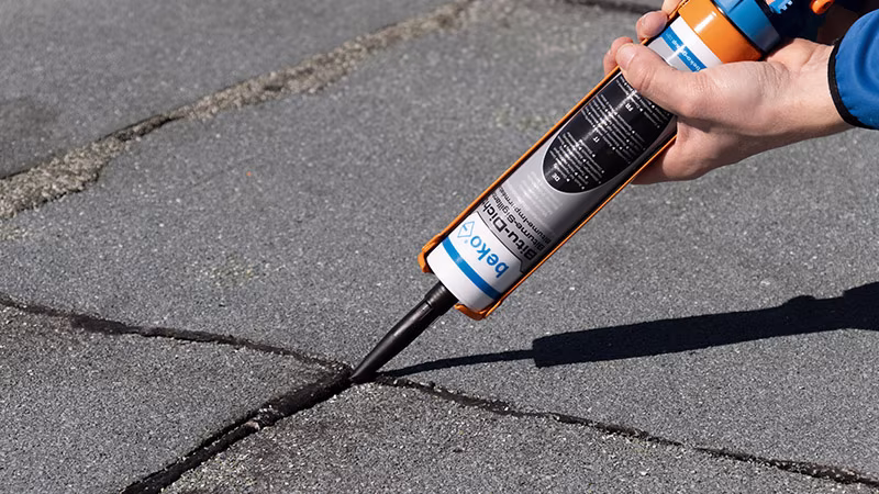 Bitu-Dicht 6 kg Eimer schwarz Straße, Asphalt, Teer