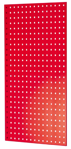 Lochplatten-Seitenblende, 90 x 1000 x 600 mm (H x T), RAL 3000 feuerrot von der Marke Schulte Lagertechnik Lochplatten-Seitenblende, 90 x 1000 x 600 mm (H x T), RAL 3000 feuerrot aus der Kategorie Zubehör mit der Artikelnummer 35668-R
