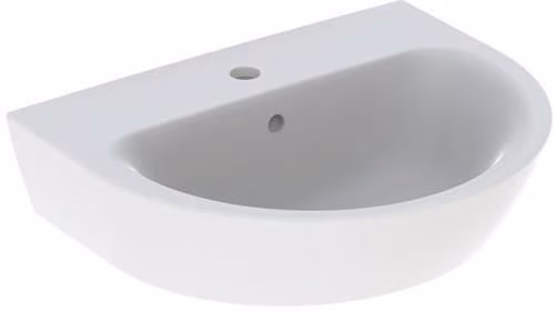 Lavabo GEBERIT RENOVA avec trou de robinetterie et trop-plein, blanc, de la catégorie lavabos et vasques