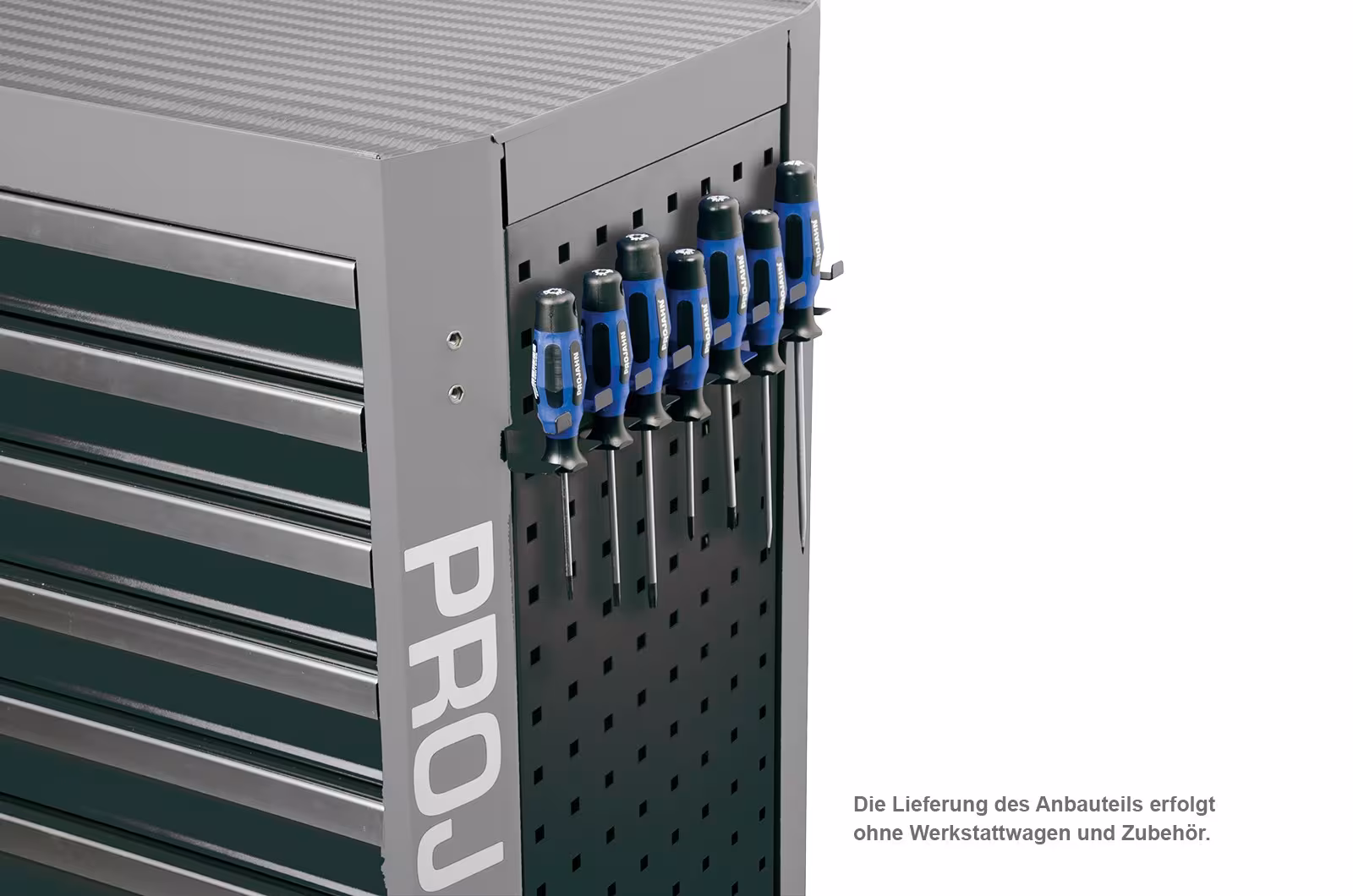 Zubehör Werkstattwagen mit Vierkantlochung Schraubendreherhalter für 7 Schraubendreher Schwarz von der Marke PROJAHN Schraubendreherhalter Typ aus der Kategorie Ordnungssysteme & Werkstattwagen mit der Artikelnr. 5503-201