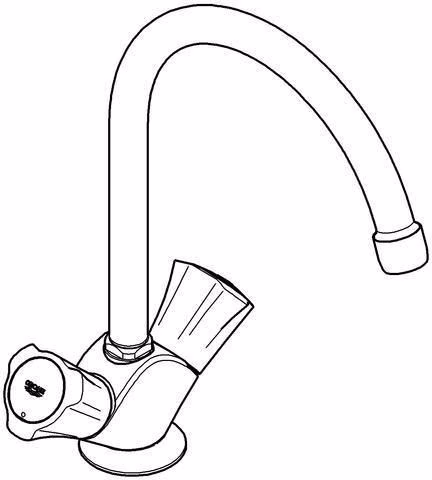 GROHE 2-Griff-Spültischbatterie Costa 31831 DN 15 chrom