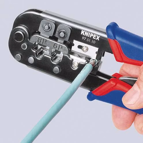 Crimpzange für Westernstecker Länge 190 mm KNIPEX