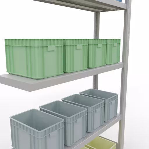 Produktbild Nr 13 des Artikels Anbauregal, Fachbodenregal Stecksystem MULTIplus330, 2000 x 1000 x 300 mm (HxBxT), 5 Fachböden, Längenriegel, RAL 7035 lichtgrau Abbildung Nr 13 des Artikels Anbauregal, Fachbodenregal Stecksystem MULTIplus330, 2000 x 1000 x 300 mm (HxBxT), 5 Fachböden, Längenriegel, RAL 7035 lichtgrau aus der Produktgruppe Stecksystem von der Marke Schulte Lagertechnik