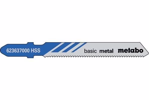 Stichsägeblätter classic Nutzlänge 51 mm Zahnteilung 1,2 mm HSS gefräst gewellt 5 Stück von der Marke Metabo Stichsägeblätter basic metal METABO aus der Kategorie Stichsägeblatt mit der Teilenummer 8000066667