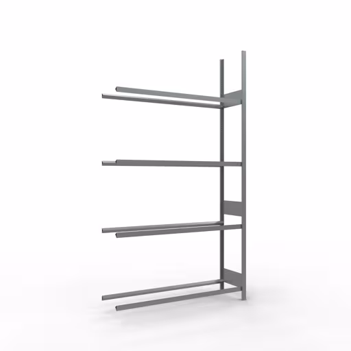 Anbauregal, Räder-/Reifenregal, 2750 x 1500 x 400 mm (HxBxT), verzinkt, 4 Lagerebenen á 150 kg Fachlast pro Ebene aus der Kategorie Autoteilelagerung mit der Artikelnummer 20998