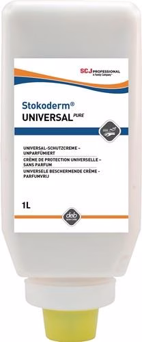 Hautschutzcreme Stokoderm Universal PURE 1l schwach fettend,unparfümiert Softflasche von der Marke Stokoderm Hautschutzcreme Stokoderm Universal PURE 1l schwach fettend,unparfümiert Softflasche aus der Kategorie Hand und Haut, Reinigung und Schutz mit der Teilenummer 8000103100