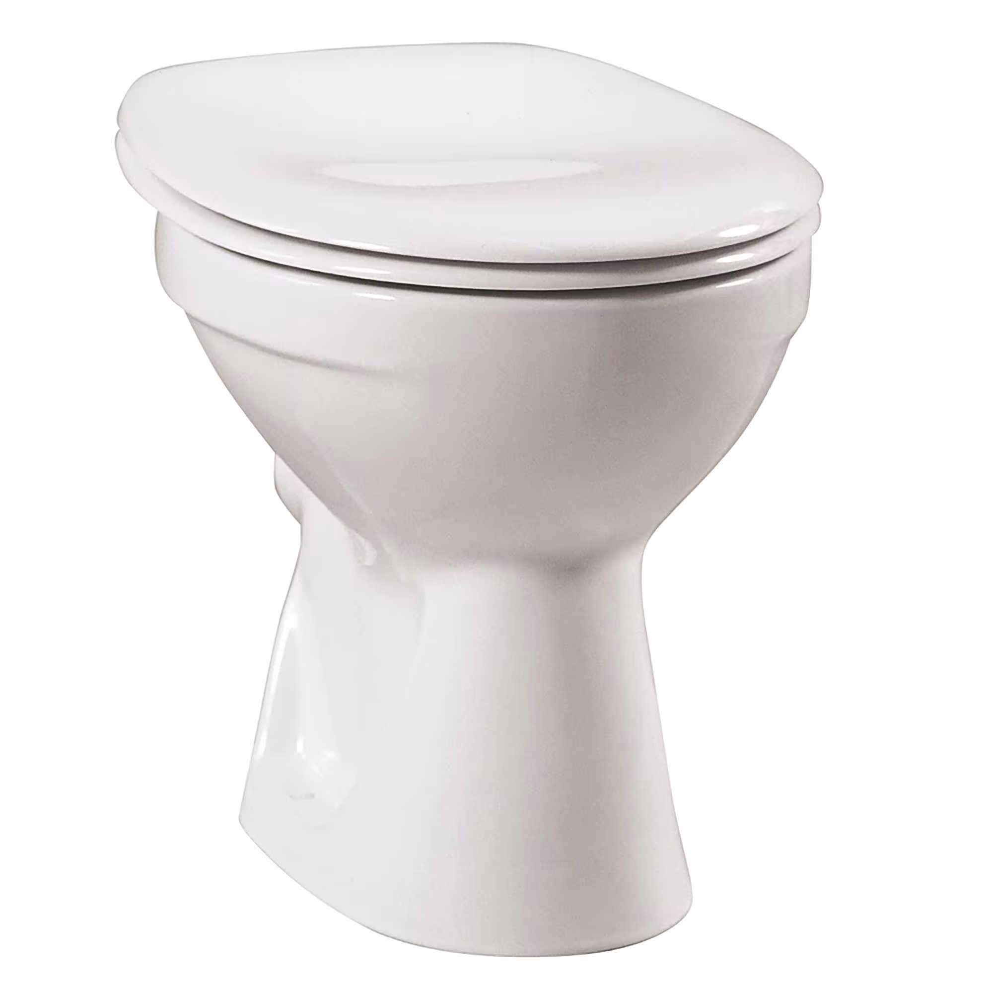Base wc a cacciata, a terra bianca senza sedile wc, scarico orizzontale di sanicomfort Design WC "Base" bianco, WC/WC, art. n. 1997912