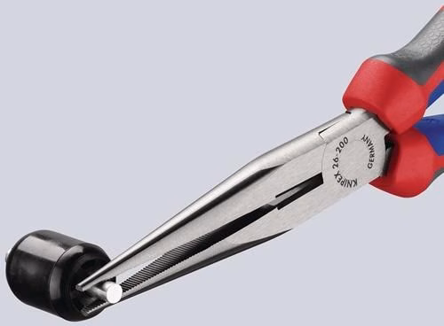 Detailbild 3975853 Flachrundzange Länge 200mm poliert gerade Comfort-Griff KNIPEX