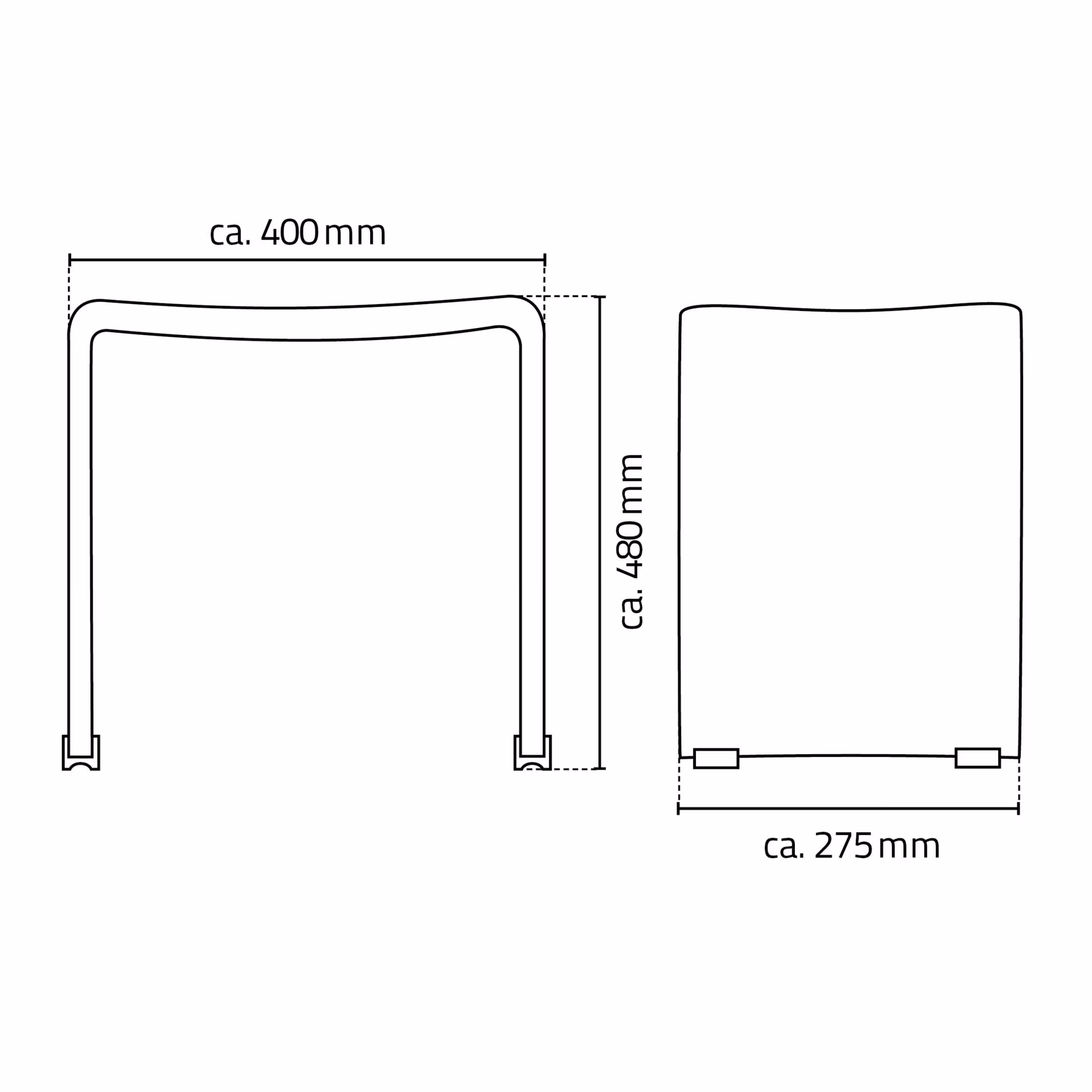 Zusatzbild des Artikels Bad-Hocker Trendy, weiß, Acryl aus Hocker, Stühle, Schemel