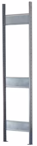 MULTIplus T-Profil-Rahmen 2500x400 mm, verzinkt, 3 Tiefenriegel, vormontiert von der Marke Schulte Lagertechnik aus der Produktreihe Büroregale