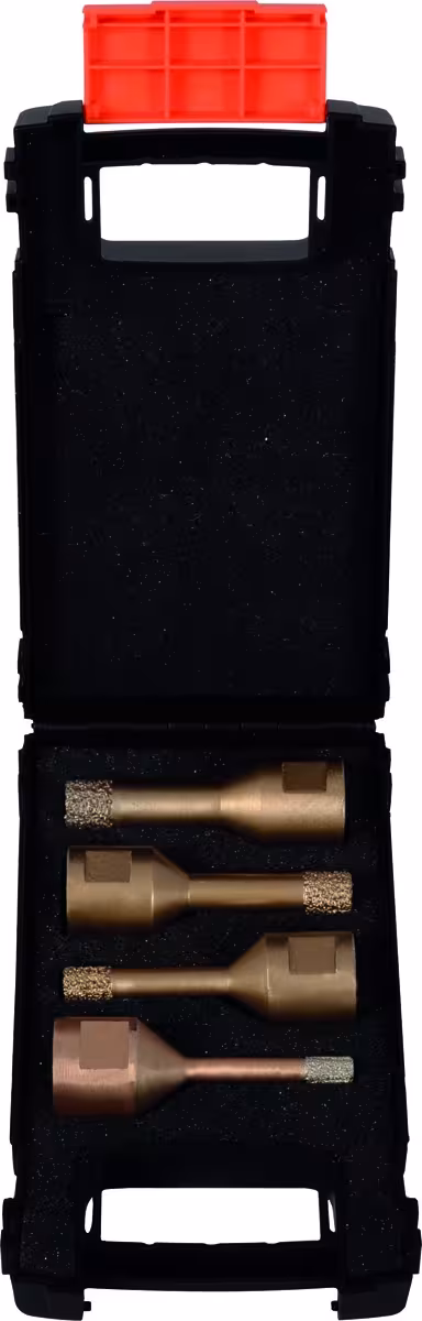 Satz Diamant Trockenbohrer 4-tlg. mit Wachs M14 Gewinde Schaft je 1 Stück: ø 6, 8, 10, 12 mm aus der Kategorie Bohrer mit der Artikelnummer 59802