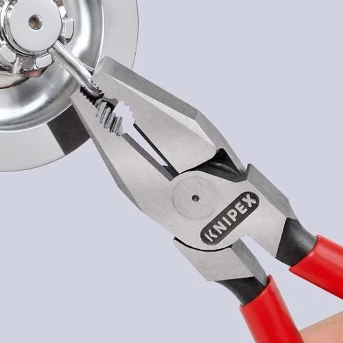 Kraftkombizange Länge 180mm poliert Kunststoff-Überzug KNIPEX