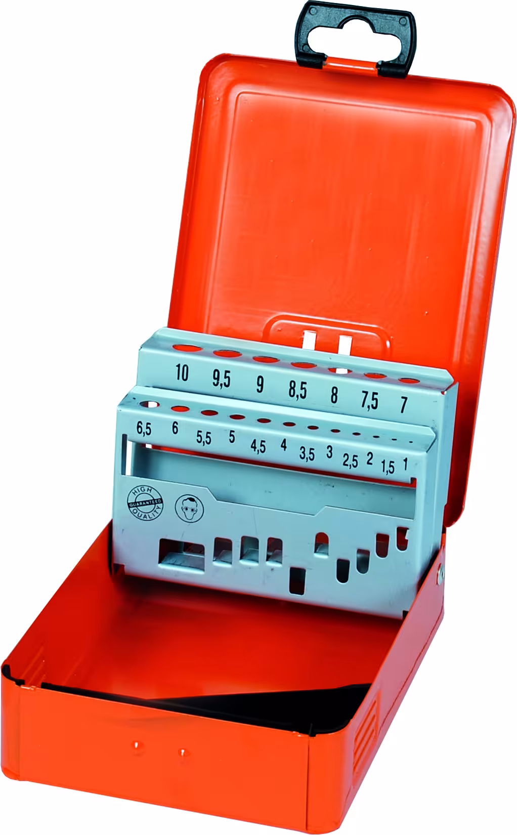 Kassette leer 1-10,5/0,5 24-tlg, von der Marke PROJAHN Leerkassetten und -magazine für Spiralbohrer DIN 338 Typ Variante: Kassette leer 1-10,5/0,5 24- teilig, aus der Kategorie Bohrer mit der Artikelnr. 61024