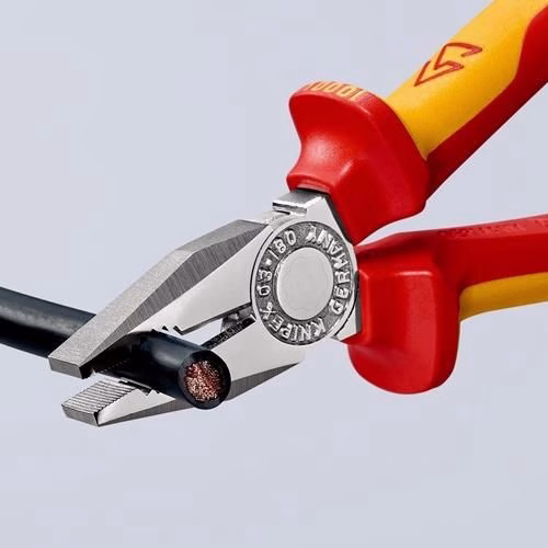 Kombizange Länge 160 mm Mehrkomponenten-Hüllen verchromt VDE KNIPEX