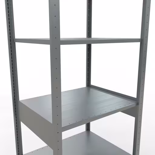 Grundregal, Fachbodenregal Stecksystem MULTIplus150, 2500 x 750 x 600 mm (HxBxT), 6 Fachböden, Längenriegel, verzinkt von der Marke Schulte Lagertechnik aus der Produktreihe Stecksystem