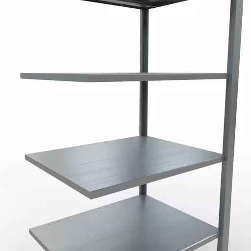 Abbildung Nr 12 des Artikels Anbauregal, Büro-Fachbodenregal Stecksystem MULTIplus150, 2000 x 750 x 600 mm (HxBxT), 6 Fachböden, Längenriegel, verzinkt, ohne Mittelanschlag aus der Produktgruppe Büroregale von der Marke Schulte Lagertechnik