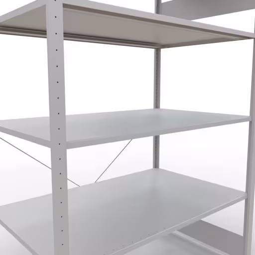 Stecksystem Grundregal 2000x1300x800 mm, Typ 150 kg, lichtgrau mit der GTIN 4004514293404 Stecksystem Grundregal 2000x1300x800 mm, Typ 150 kg, lichtgrau von Schulte Lagertechnik mit der Artikelnr. 32680-130