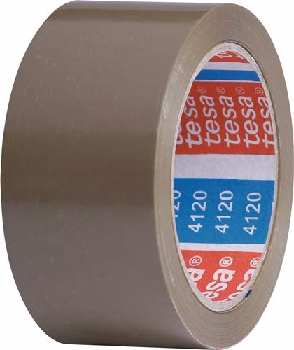 Verpackungsklebeband PVC tesapack® 4120 chamois Länge 66 m Breite 50 mm Rolle TESA aus der Kategorie Klebebänder und Dichtbänder mit der Teilenummer 3000265537