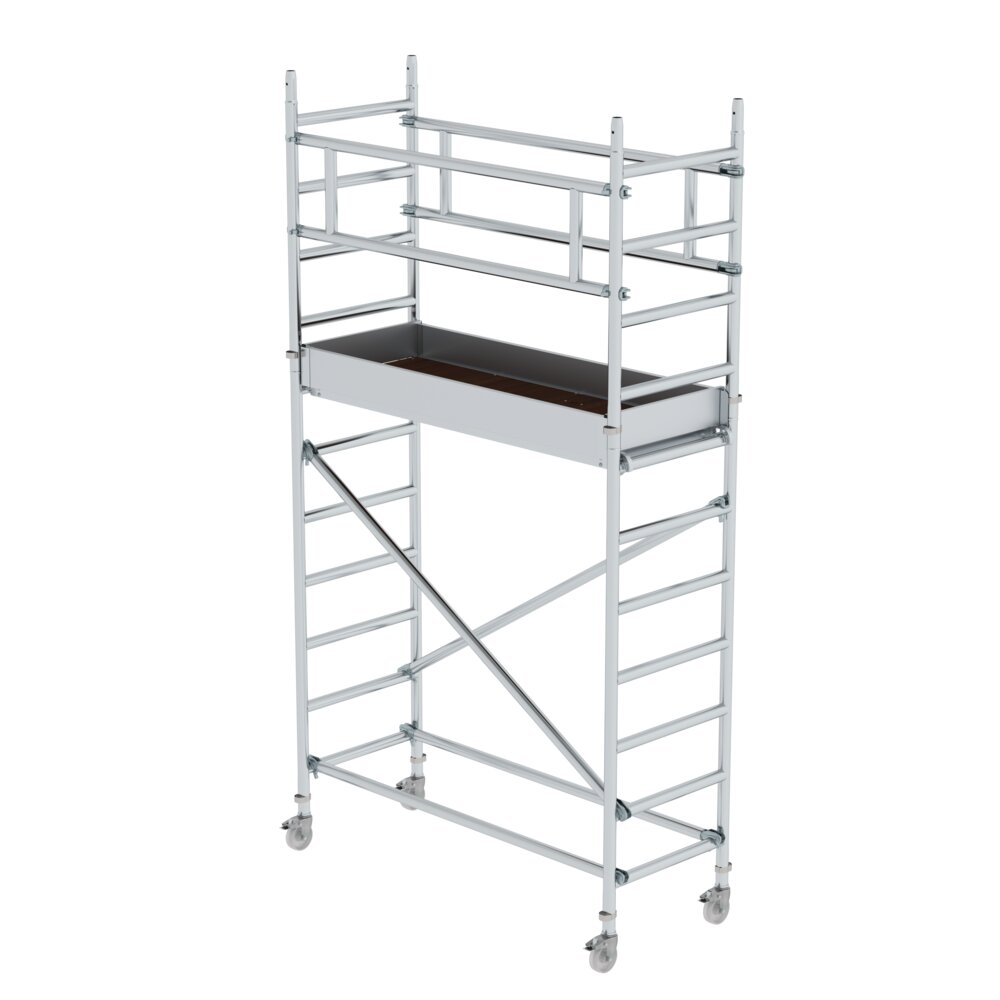 Munk ML Standard-Rollgerüst 0,75 x 1,80 m Plattformhöhe 2,20 m von Günzburger Steigtechnik Munk ML Standard-Rollgerüst 0,75 x 1,80 m aus der Kategorie Rollgerüste mit der Artikelnr. 166220, Baugewerbe, Gerüste, Krippe, Mobiliar, Bett für Säuglinge