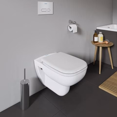 Detailbild 4073943 Sedile WC DURAVIT bianco con meccanismo di chiusura ammortizzata e cerniere in plastica.