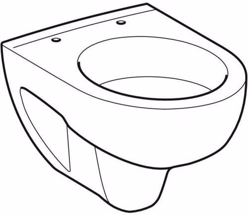 Geberit Renova Compact Wand-WC Tiefspüler verkürzte Ausladung 48cm, weiß