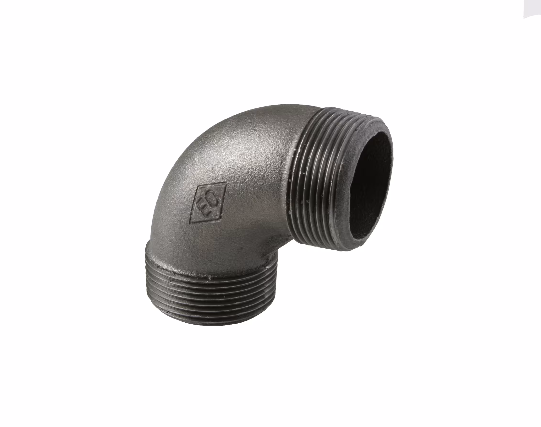 Angolo n. 94 esterno/esterno 90 gradi 1/2" in ghisa malleabile, nero dalla categoria raccordi in ghisa malleabile con GTIN 8435049314627 Angolo di ghisa malleabile ATUSA n. 94 A/A del marchio Atusa della categoria raccordi in ghisa malleabile