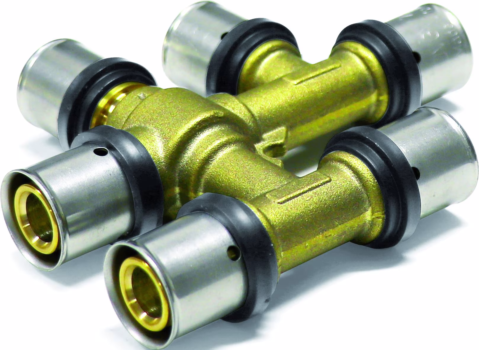 Pipetec Press-Kreuzungsfreies T-Stück aus der Kategorie Pressfittings Messing mit der Artikelnummer PFKFT202020