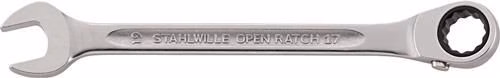 Maulringratschenschlüssel OPEN-RATCH 17 SW 8mm Länge 144mm umschaltbar, Ringseite 15Grad von Stahlwille Maulringratschenschlüssel OPEN-RATCH 17 umschaltbar, Ringseite 15° STAHLWILLE aus der Kategorie Ratschenschlüssel mit der Artikelnr. 4000826063
