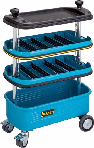 Chariot à outils 166N L650 x P415 x H965 mm, 2 tiroirs vides en tôle d'acier HAZET de la marque Hazet Chariot à outils 166N L650 x P415 x H965 mm, 2 tiroirs vides en tôle d'acier HAZET, catégorie chariots d'atelier, référence 4000871129