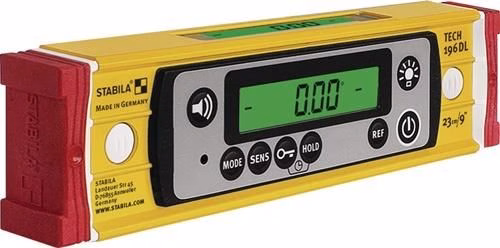 Elektronikwasserwaage TECH 196 DL 23cm Alu gelb ± 0,5 mm/m ± 0,5 mm/m STABILA von der Marke Stabila Elektronikwasserwaage TECH 196 DL Aluminium gelb ± 0,5 mm/m ± 0,5 mm/m STABILA aus der Kategorie Wasserwaagen mit der Teilenummer 4000857028