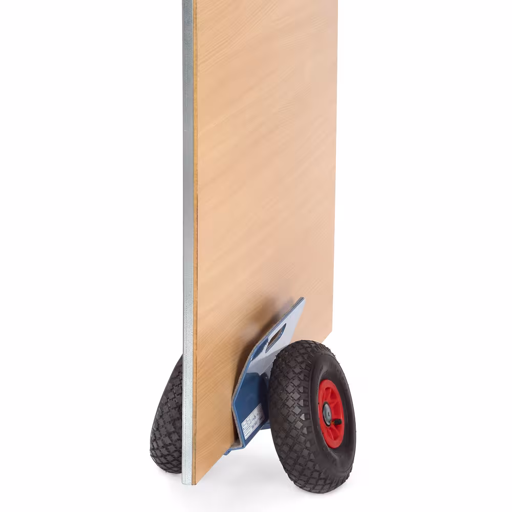 Plattenroller 60 mm Stahl-Schweißkonstruktion, pulverbeschichtet blau RAL 5007, Klemmflächen mit Filzbelag von der Marke Fetra aus der Kategorie Plattentransport