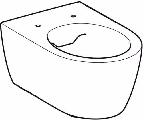 Technische Zeichnung 4065659 Geberit iCon Wand-WC Tiefspüler, Rimfree geschlossene Form, Tiefe: 53cm, weiß