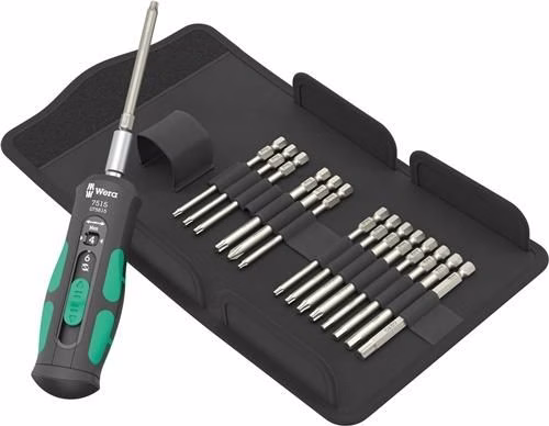 Drehmomentschraubendrehersatz 7515/16 16-teilig 2,3,4,5,6 Nm WERA