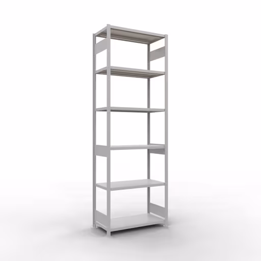 Grundregal, Fachbodenregal Stecksystem MULTIplus250, 3000 x 1000 x 500 mm (HxBxT), 7 Fachböden, Längenriegel, RAL 7035 lichtgrau von der Marke Schulte Lagertechnik Grundregal, Fachbodenregal Stecksystem MULTIplus250, 3000 x 1000 x 500 mm (HxBxT), 7 Fachböden, Längenriegel, RAL 7035 lichtgrau aus der Kategorie Grundregal mit der Artikelnummer 32852-LR