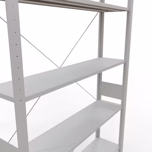 Produktbild Nr.7 des Artikels Stecksystem Grundregal 3000x1300x300 mm, Typ 150 kg, lichtgrau aus der Produktreihe Stecksystem von der Marke Schulte Lagertechnik