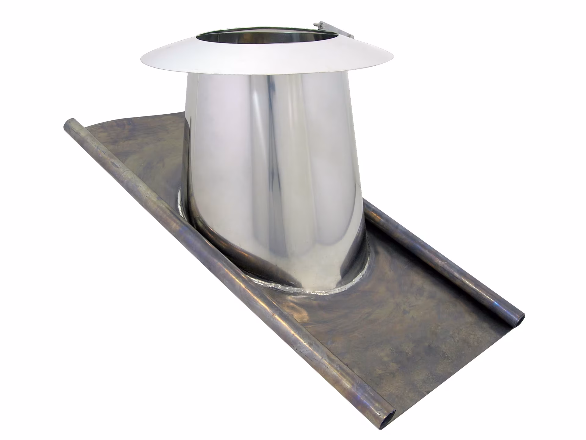 DW Doppelwandige Schrägdachabdeckung D500 15-30° Bleiflansch mit Wetterkragen von Skoberne DW Doppelwandige Schrägdachabdeckung D500 15-30° Bleiflansch mit Wetterkragen aus der Kategorie Edelstahl Abgassystem doppelwandig mit der Artikelnr. 671136