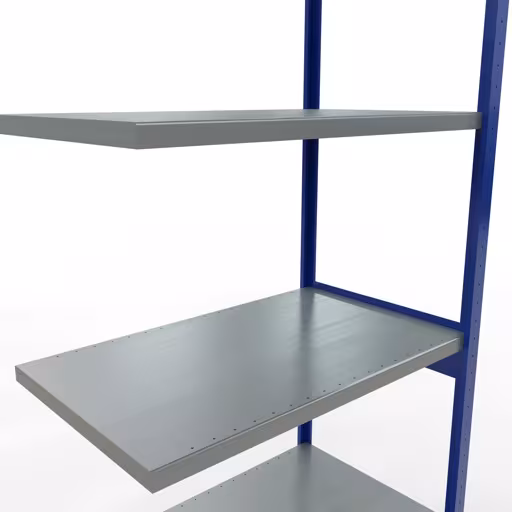 Produktbild Nr 15 des Artikels Anbauregal, Fachbodenregal Stecksystem MULTIplus250, 3000 x 1000 x 600 mm (HxBxT), 7 Fachböden, Längenriegel, RAL 5010 enzianblau/verzinkt Abbildung Nr 15 des Artikels Anbauregal, Fachbodenregal Stecksystem MULTIplus250, 3000 x 1000 x 600 mm (HxBxT), 7 Fachböden, Längenriegel, RAL 5010 enzianblau/verzinkt aus der Produktgruppe Stecksystem von der Marke Schulte Lagertechnik
