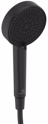 Detailbild 4010458 Ideal Standard CerathermAlu+ douchesysteem met douchethermostaat, 2 planchetten, handdouche met 2 functies en hoofddouche met 2 functies Silk Black