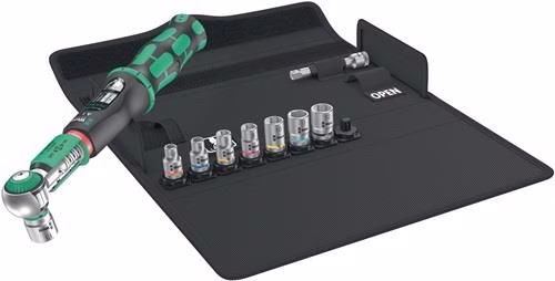 Jeu de clés dynamométriques Wera Safe-Torque 23 pièces, 2-12 Nm, 6 pans de 6,35 mm (1/4 pouce) Jeu de clés dynamométriques Safe-Torque WERA, catégorie clés dynamométriques, référence 4000822454