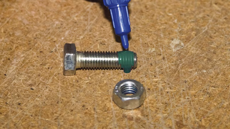 Allbond Schraubensicherung, hochfest, 10 ml, im Blisterkarton Maschine, Schraube