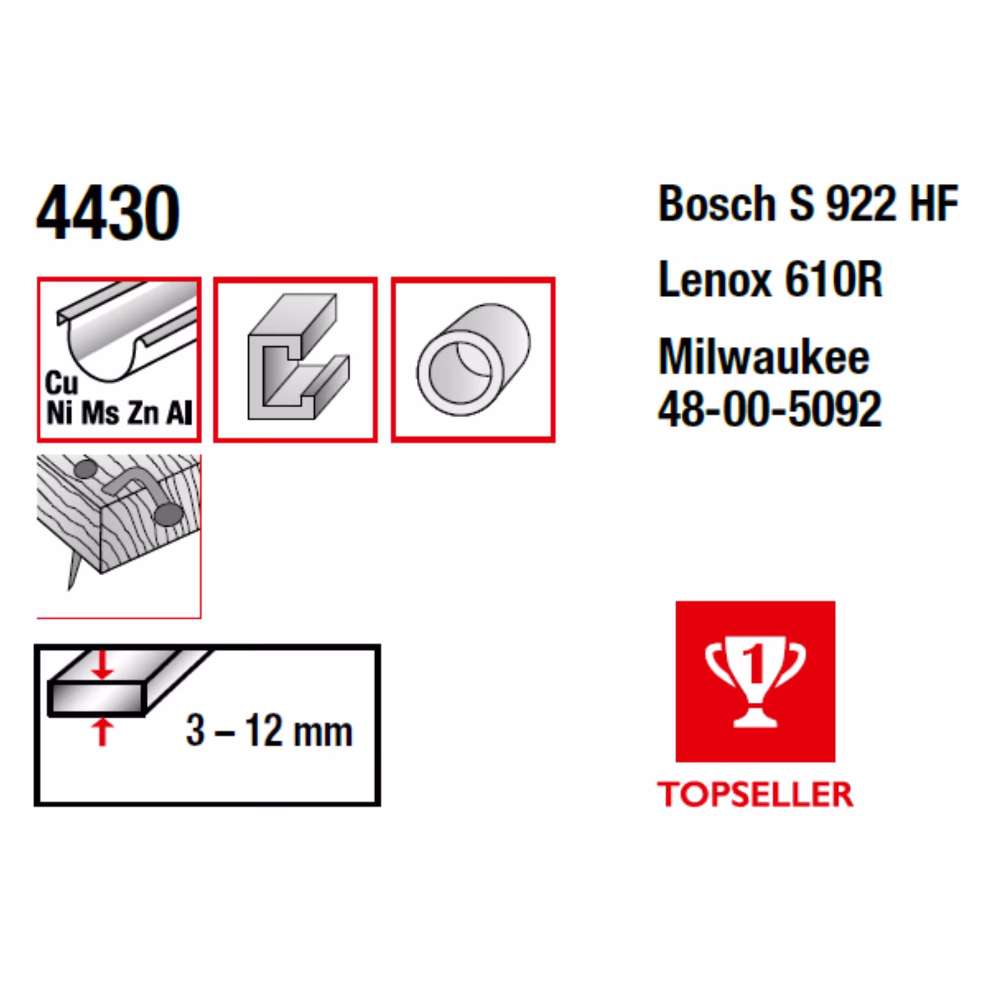 Lama per sega alternativa bimetallica fresata e impostata, lunghezza totale 150/lunghezza dentata 130 mm, passo dei denti 2,5 mm dalla categoria lame per sega alternativa con GTIN 4028655044305 Lama per sega alternativa bimetallica per legno della marca MPS della categoria lame per sega alternativa