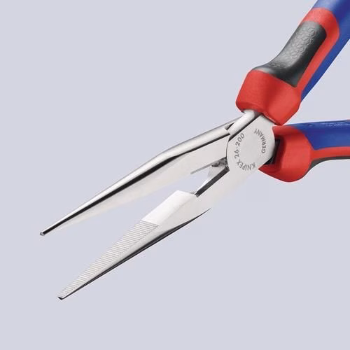 Detailbild 3975811 Flachrundzange Länge 200mm verchromt gerade Comfort-Griff KNIPEX