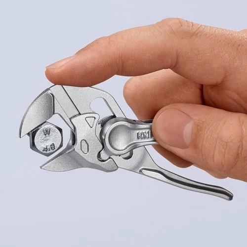 Zangenschlüssel XS Länge 100 mm Spannweite 21 mm verchromt aufgeprägte raue Oberfläche KNIPEX