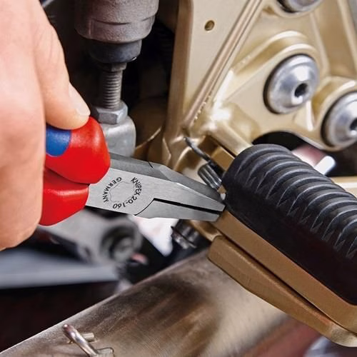 Flachzange DIN ISO 5745 Gesamtlänge 160 mm verchromt Comfort-Griff KNIPEX