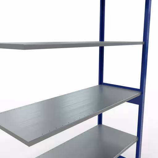 Anbauregal, Fachbodenregal Stecksystem MULTIplus150, 2500 x 1300 x 500 mm (HxBxT), 6 Fachböden, Längenriegel, RAL 5010 enzianblau/verzinkt aus der Kategorie Anbauregal mit der GTIN 4004514280701 Anbauregal, Fachbodenregal Stecksystem MULTIplus150, 2500 x 1300 x 500 mm (HxBxT), 6 Fachböden, Längenriegel, RAL 5010 enzianblau/verzinkt von der Marke Schulte Lagertechnik aus der Produktreihe Stecksystem