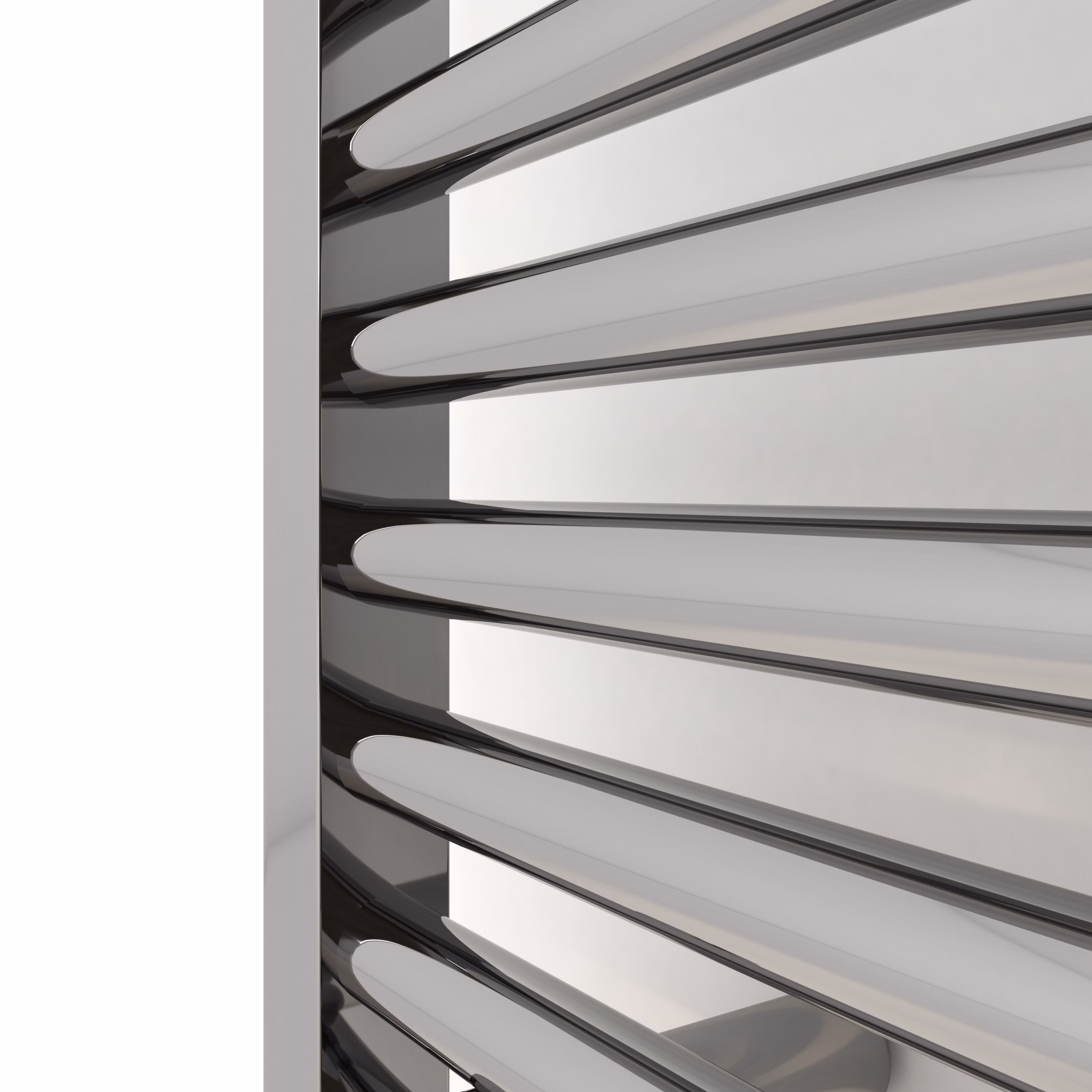 MERT Austausch Badheizkörper S, Chrom gerade, 400x1600mm, Standard re/li Anschluss
